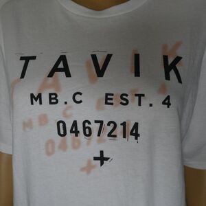Tavik White T Shirt Tee Graphic Shadow Men's MD